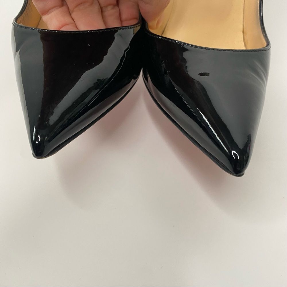 Christian Louboutin So Kate Patent Black 120mm Heels Authentic 38 - Picture 12 of 13